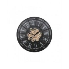Orologio da Parete Home ESPRIT Nero Ferro 75 x 7 x 75 cm
