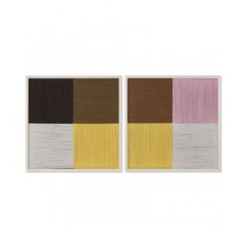 Quadro Home ESPRIT A quadri Città 50 x 3 x 50 cm (2 Unità)
