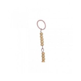 Decorazione pensile Home ESPRIT Azzurro Bianco Grigio Rosa Ferro Albero 33 x 1 x 77 cm (4 Unità)