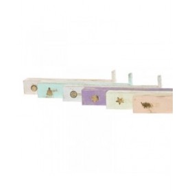 Bruciatore Home ESPRIT Legno Alluminio 24 x 4 x 6 cm (12 Pezzi) (6 Unità)