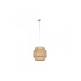 Lampadario Home ESPRIT Marrone Chiaro Bambù 50 x 50 x 55 cm