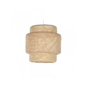 Lampadario Home ESPRIT Marrone Chiaro Bambù 50 x 50 x 55 cm