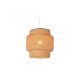 Lampadario Home ESPRIT Marrone Chiaro Bambù 50 x 50 x 55 cm
