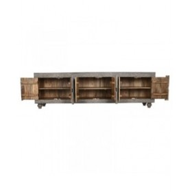 Mobile TV Home ESPRIT Marrone Chiaro 200 x 40 x 61 cm