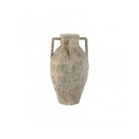 Vaso Home ESPRIT Bianco Metallo 21 x 21 x 37,5 cm