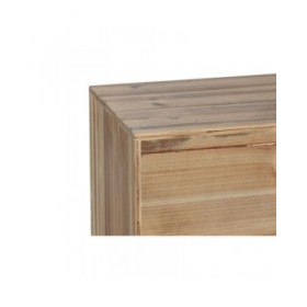 Mobile TV Home ESPRIT Nero Naturale Abete Legno MDF 130 x 24 x 51 cm