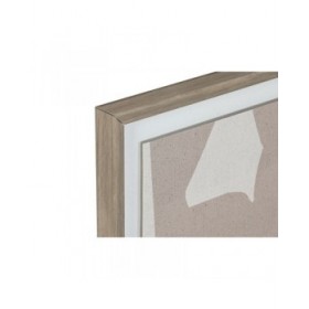 Tela Home ESPRIT Beige Grigio Astratto Moderno 40 x 3 x 50 cm (2 Unità)