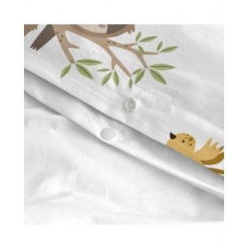 Set di copripiumino HappyFriday Moshi Moshi Happy Sloth Multicolore Culla Neonato 2 Pezzi