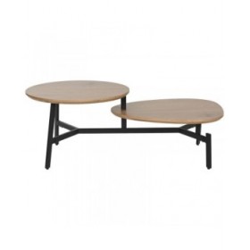 Tavolino da Caffè Home ESPRIT Nero Naturale 115 x 60 x 40,5 cm
