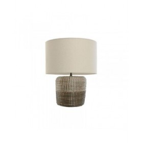 Lampada da tavolo Home ESPRIT Bianco Marrone 50 W 220 V 38 x 38 x 47 cm