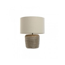 Lampada da tavolo Home ESPRIT Bianco Marrone 50 W 220 V 38 x 38 x 47 cm