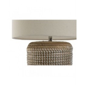 Lampada da tavolo Home ESPRIT Bianco Marrone 50 W 220 V 38 x 38 x 47 cm
