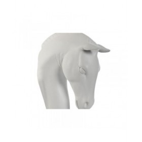 Lampada da Parete Home ESPRIT Bianco Moderno Cavallo Finitura invecchiata 220 V 18 x 21,5 x 50,5 cm (2 Unità)