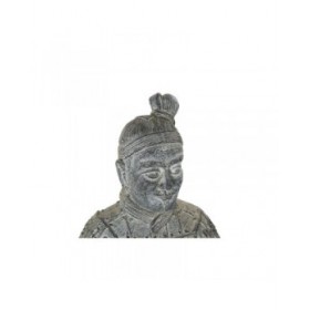 Statua Decorativa Home ESPRIT Grigio chiaro Orientale Guerriero 39 x 35 x 78 cm 33 x 34 x 76 cm