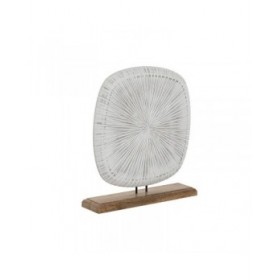 Statua Decorativa Home ESPRIT Bianco Marrone Moderno 30 x 8 x 34 cm