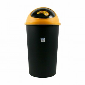 Secchio per la Spazzatura Tontarelli Big hoop Giallo Nero 50 L (10 Unità)