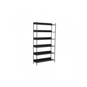 Scaffale Home ESPRIT Nero Metallo 100 x 30 x 180 cm