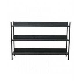 Scaffale Home ESPRIT Nero Metallo 120 x 30 x 76 cm