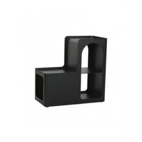 Tavolo aggiuntivo Home ESPRIT Nero Metallo 60 x 30 x 60 cm