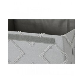 Cestino Home ESPRIT Grigio Crema 40 x 30 x 50 cm (2 Unità)