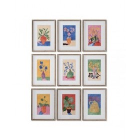 Quadro Home ESPRIT Città 30 x 2,5 x 40 cm (9 Unità)