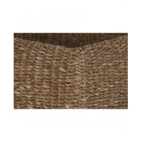 Set di vasi da fiori Home ESPRIT Naturale Metallo Fibra naturale 40 x 40 x 70 cm (3 Pezzi)