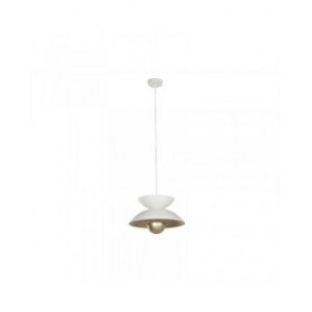 Lampadario Home ESPRIT Bianco Dorato Metallo 50 W 36 x 36 x 22 cm
