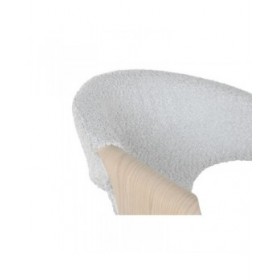 Sedia da Sala da Pranzo Home ESPRIT Grigio Poliestere Legno 55,5 x 67,5 x 80,5 cm