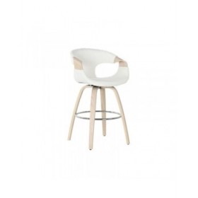 Sgabello Home ESPRIT Bianco Legno 55,5 x 52,5 x 92,5 cm