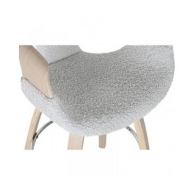 Sgabello Home ESPRIT Grigio Legno 55,5 x 52,5 x 92,5 cm