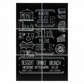 Lavagna Securit Adesivi da parete Set 40 x 40 cm 6 Unità