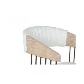 Sedia da Sala da Pranzo Home ESPRIT Bianco Poliestere Legno 51 x 55 x 76,5 cm