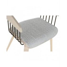 Sedia da Sala da Pranzo Home ESPRIT Grigio Poliestere Legno 51 x 55 x 76,5 cm