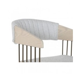 Sedia da Sala da Pranzo Home ESPRIT Grigio Poliestere Legno 51 x 55 x 76,5 cm