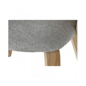 Sedia da Sala da Pranzo Home ESPRIT Grigio Poliestere Legno 60 x 57,5 x 79 cm