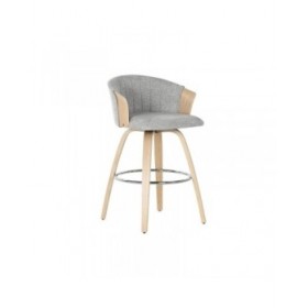 Sgabello Home ESPRIT Grigio Legno 58 x 56 x 86 cm