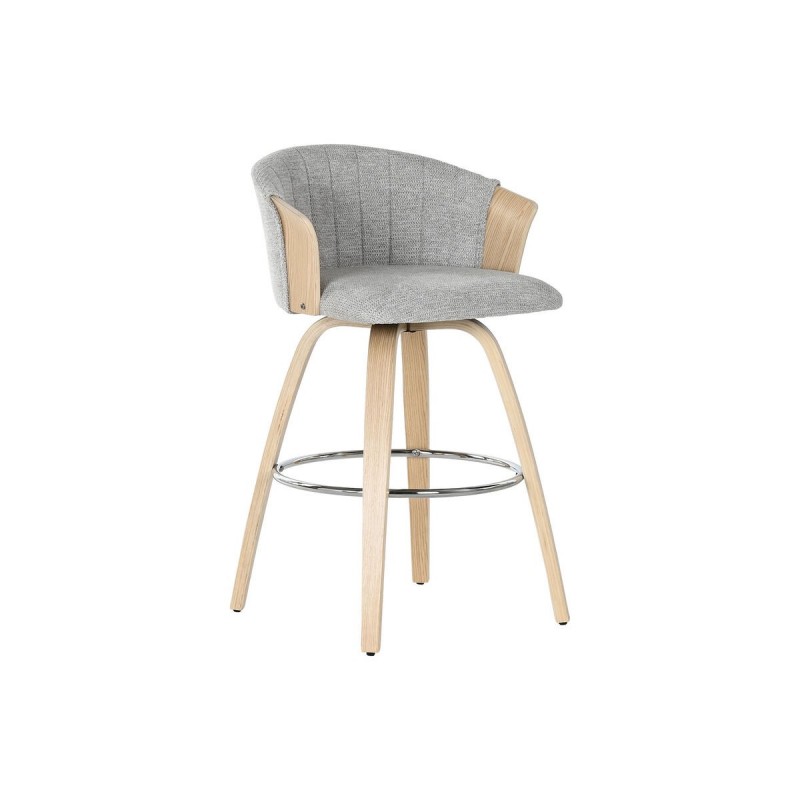 Sgabello Home ESPRIT Grigio Legno 58 x 56 x 86 cm