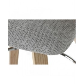 Sgabello Home ESPRIT Grigio Legno 58 x 56 x 86 cm