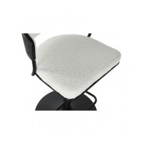 Sgabello Home ESPRIT Bianco Metallo 48,5 x 48 x 83,5 cm
