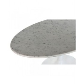 Tavolo da Pranzo Home ESPRIT Bianco Metallo Marmo 180 x 100 x 76 cm