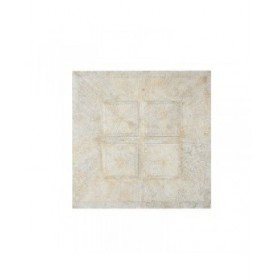 Decorazione da Parete Home ESPRIT Bianco Dorato Moderno Decapaggio 120 x 3,5 x 120 cm