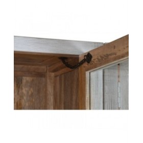 Stand Espositore Home ESPRIT Bianco Cristallo Legno di mango 200 x 45 x 230 cm