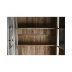 Stand Espositore Home ESPRIT Bianco Cristallo Legno di mango 200 x 45 x 230 cm