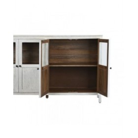 Credenza Home ESPRIT Bianco Cristallo Legno di mango 175 x 45,2 x 105 cm