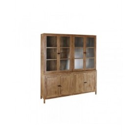 Stand Espositore Home ESPRIT Naturale Cristallo Legno di mango 200 x 45 x 230 cm