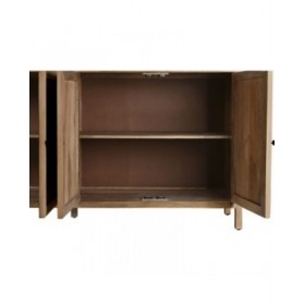 Stand Espositore Home ESPRIT Naturale Cristallo Legno di mango 200 x 45 x 230 cm
