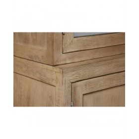 Stand Espositore Home ESPRIT Naturale Cristallo Legno di mango 200 x 45 x 230 cm