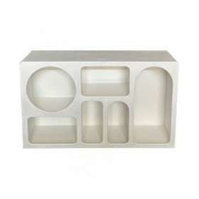 Credenza Home ESPRIT Bianco Legno MDF 120 x 26 x 75 cm