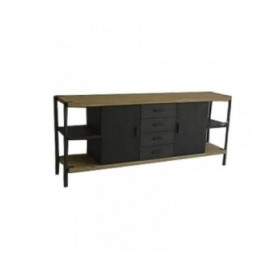 Credenza Home ESPRIT Metallo Abete 186 x 45 x 80 cm