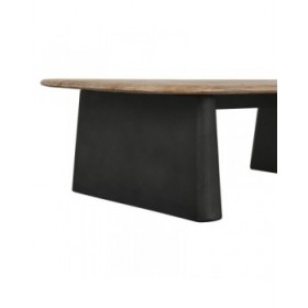 Tavolino da Caffè Home ESPRIT Nero Naturale 120 x 60 x 32 cm